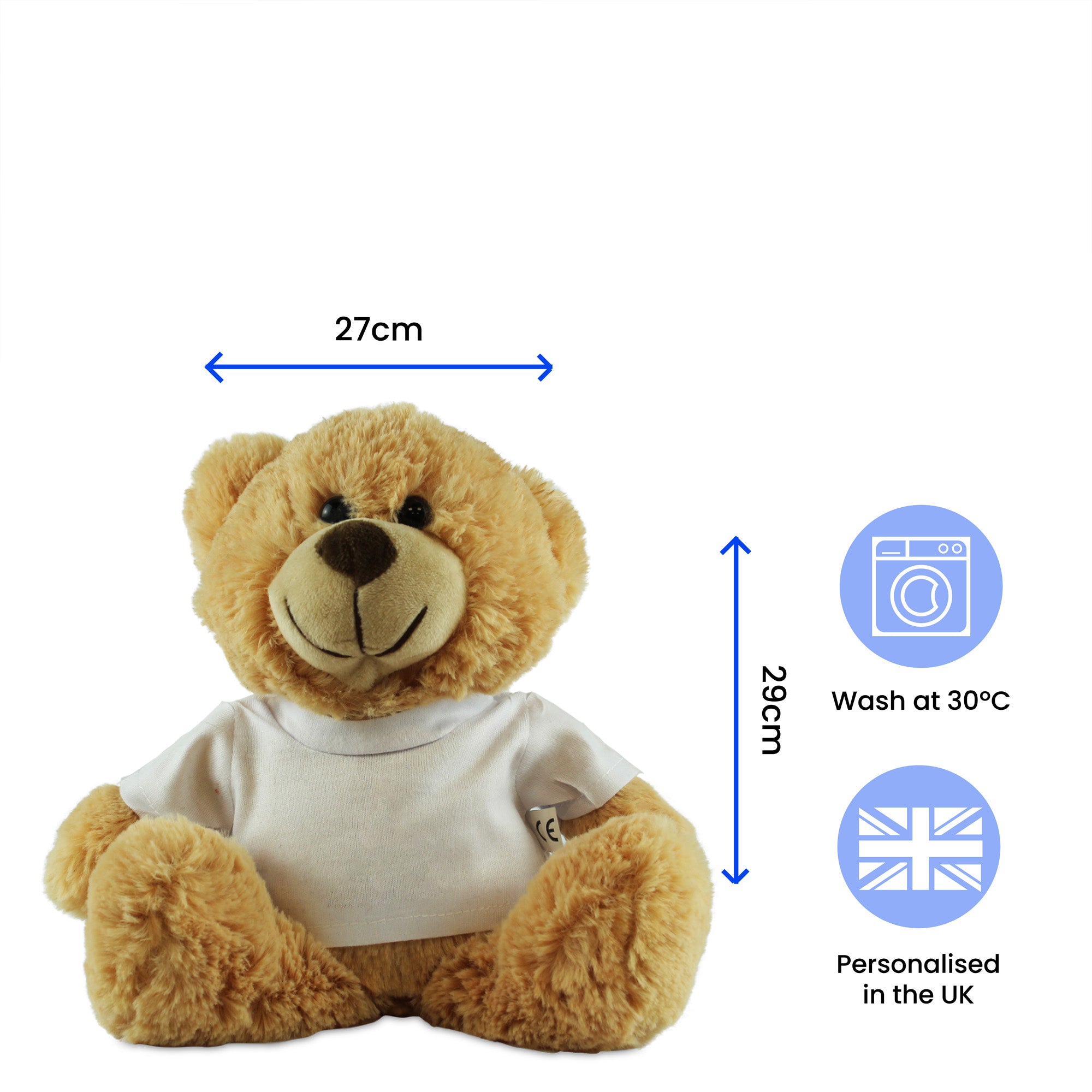 Cream Teddy Bear with Best Teacher Ever Design T-Shirt Image 6