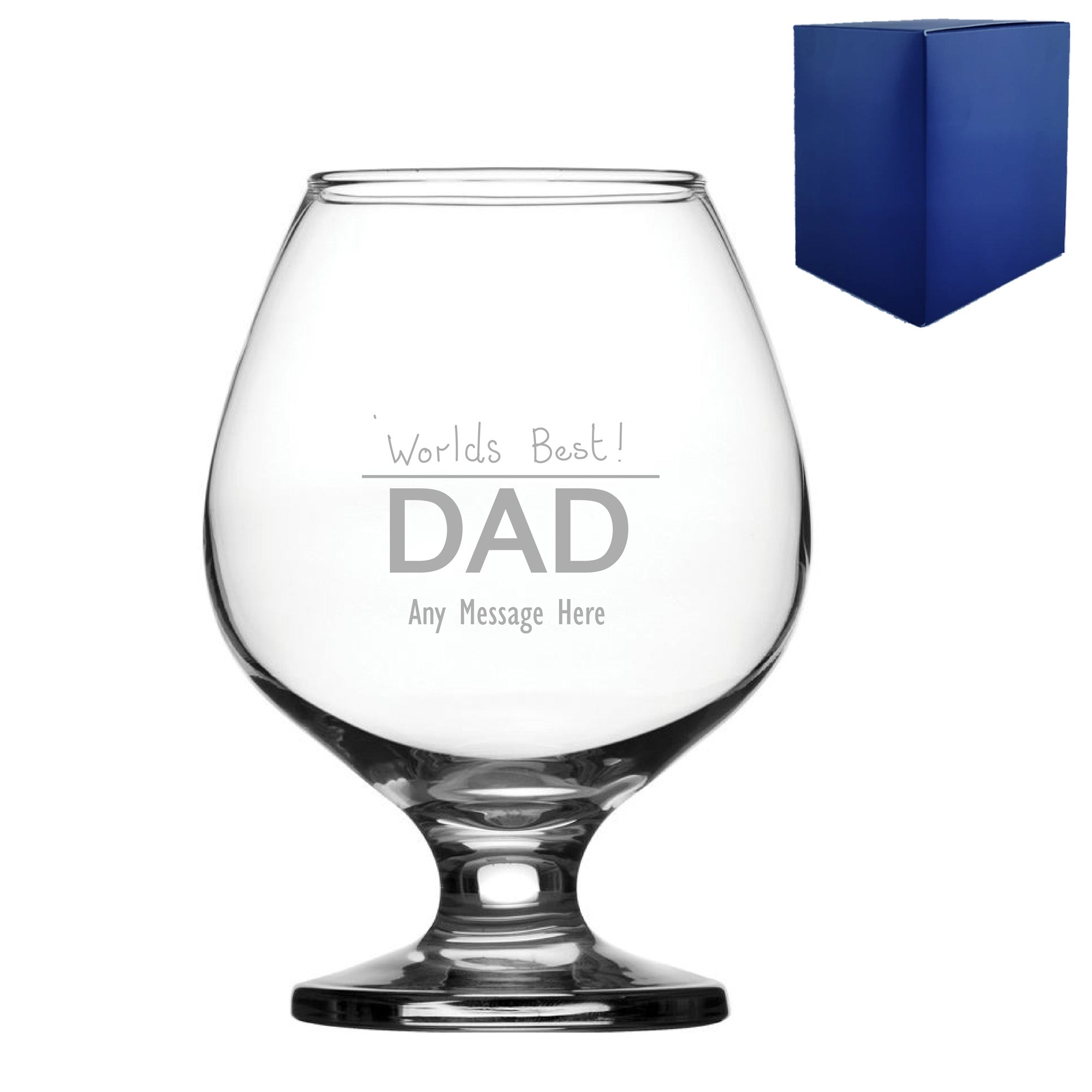 Engraved Fathers Day Bistro Brandy, Gift Boxed Image 2