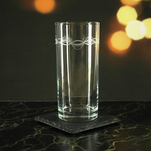 Engraved Waves Set of 4 Patterned Hiball 12oz Glasses Image 3