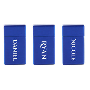 Engraved Jet Gas Lighter Blue Any Name Gift Boxed Image 4