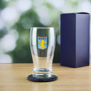 Engraved Aston Villa 20oz Tulip Pint Glass, Gift Boxed Image 3