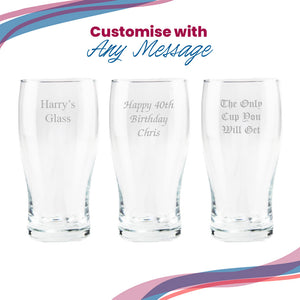 Engraved Liverpool 20oz Tulip Pint Glass, Gift Boxed Image 5