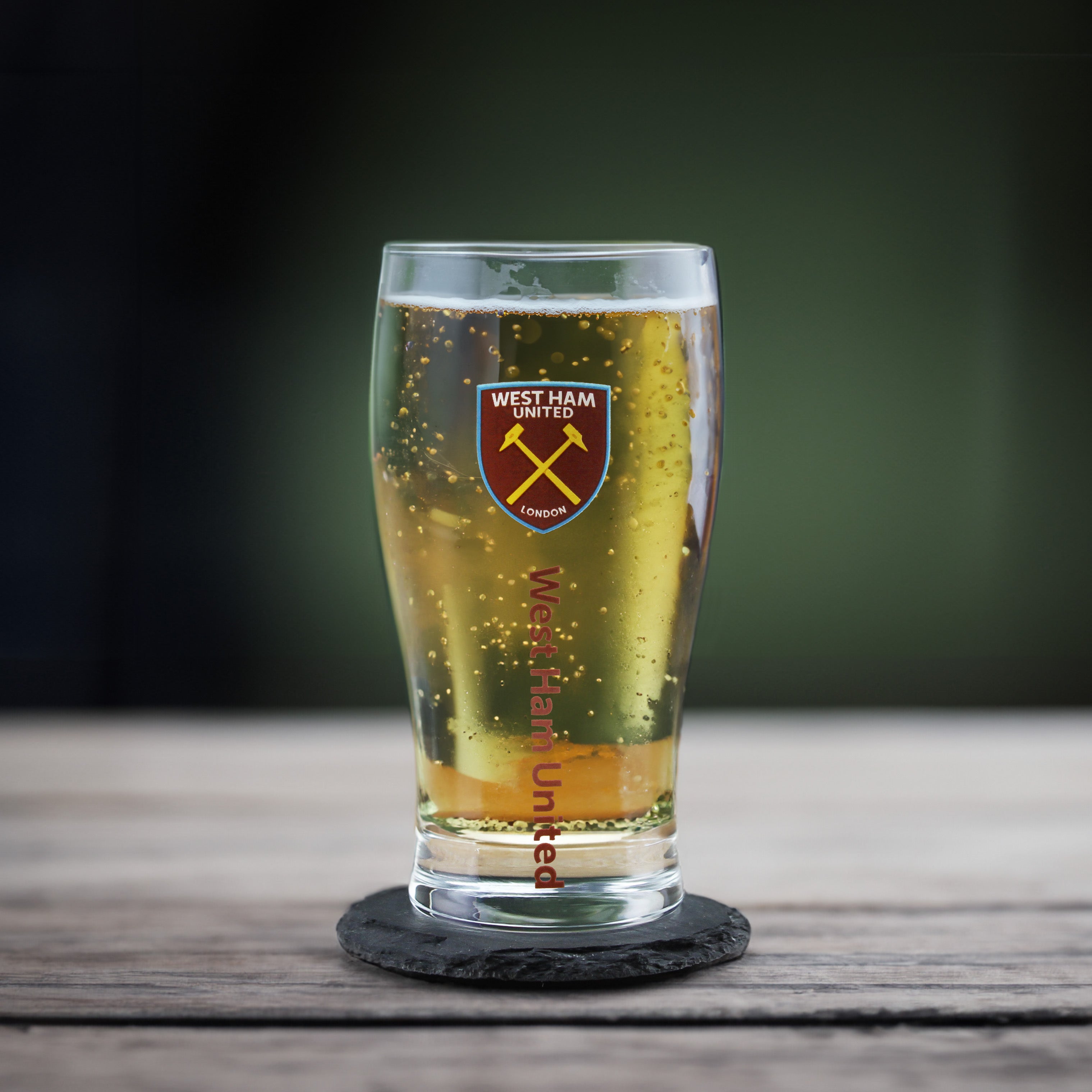 Engraved West Ham 20oz Tulip Pint Glass, Gift Boxed Image 4