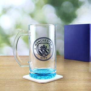 Engraved Official Manchester City 20oz Beer Mug, Gift Boxed Image 3