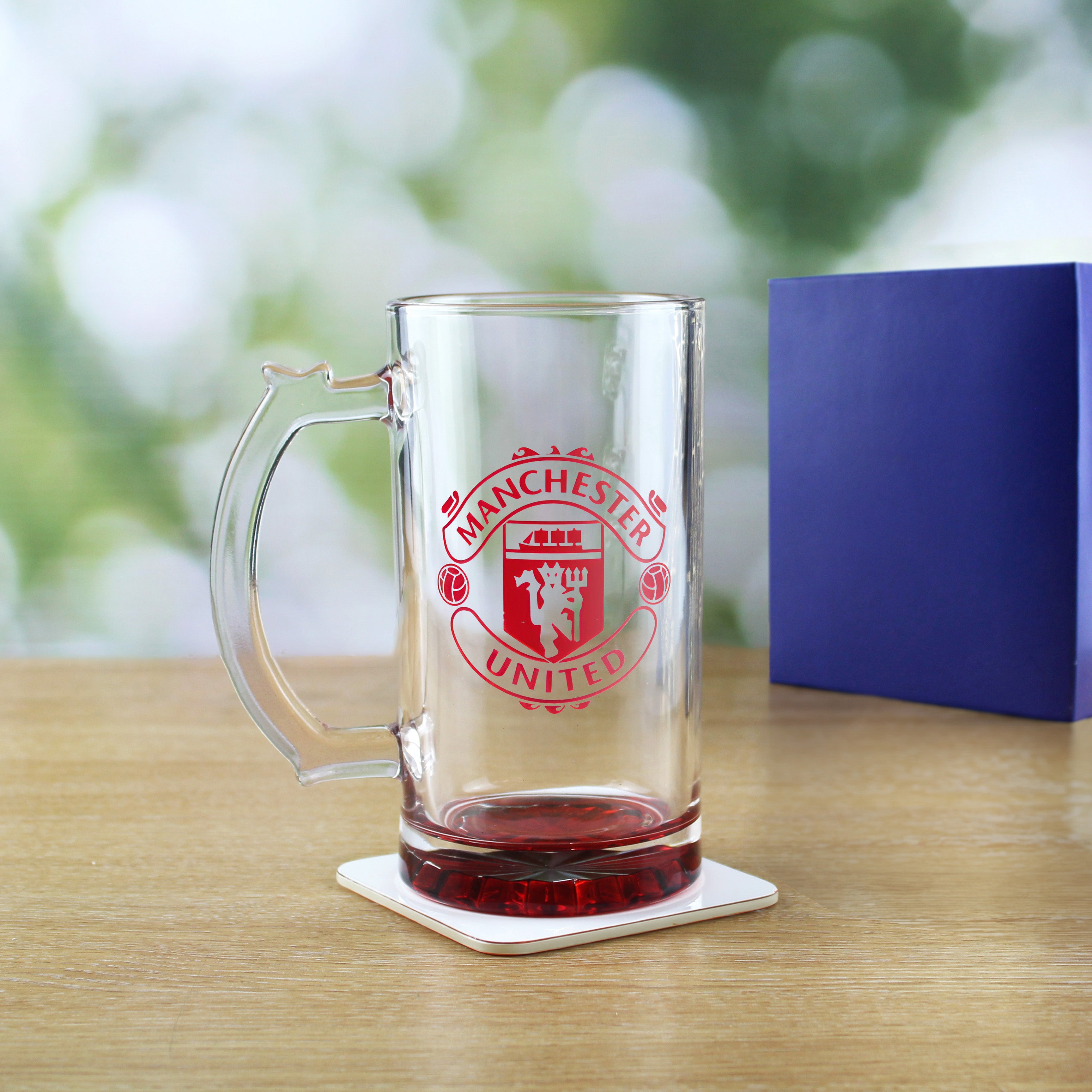 Engraved Official Manchester United 20oz Beer Mug, Gift Boxed Image 3