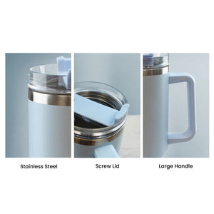 Engraved Extra Large Light Blue Travel Cup 40oz/1135ml, Any Message Image 6