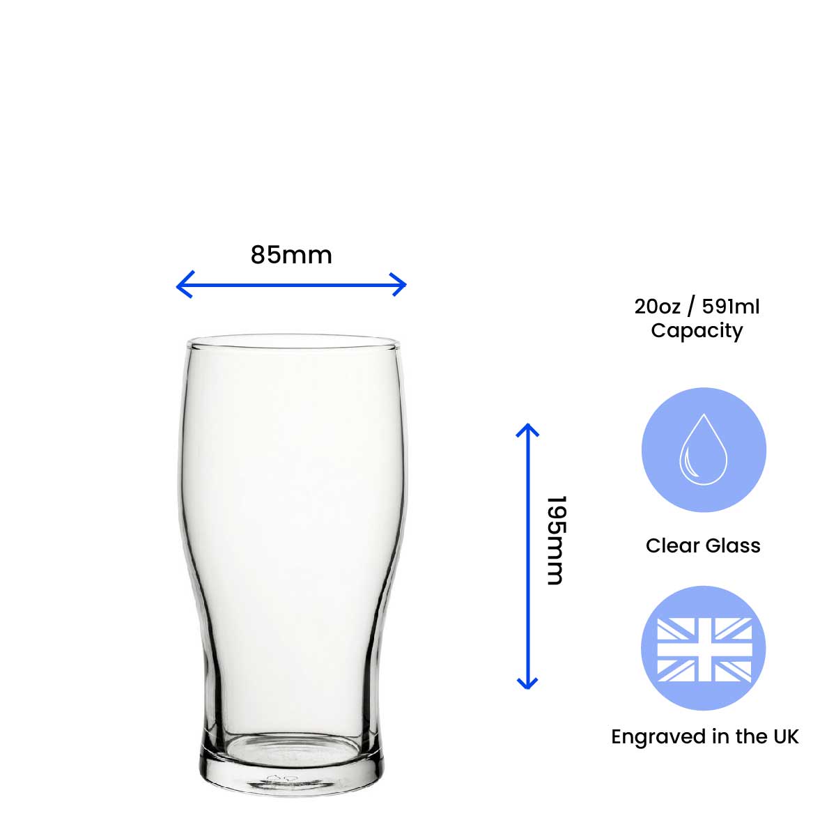 Engraved Pint Glass with World's Best Boyfriend Design Image 3