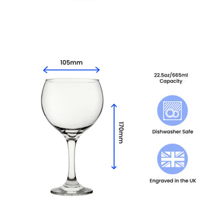 Engraved Gin Balloon Cocktail Glass with Name and Heart Design Image 3