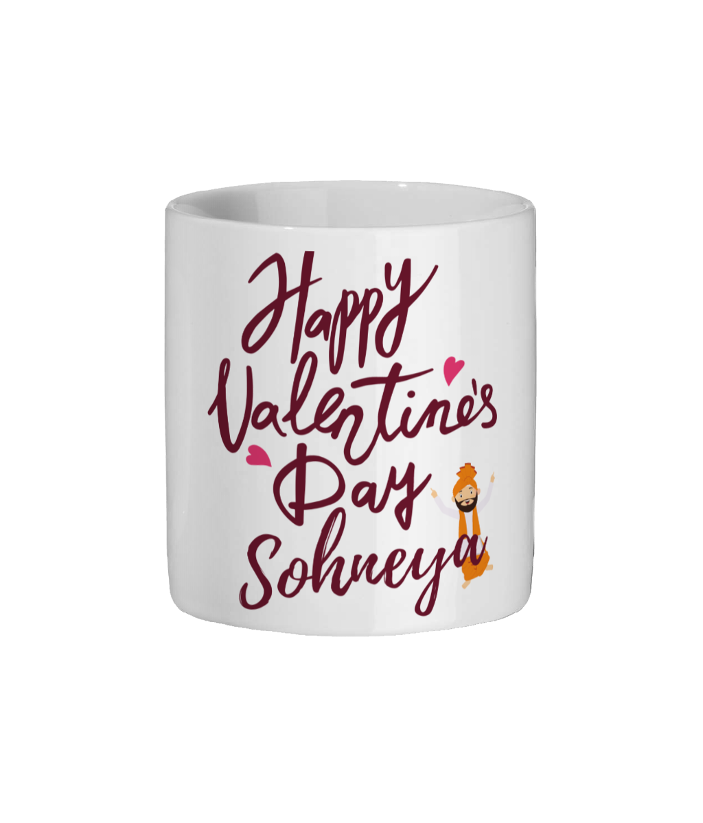 Ceramic Mug 11oz Happy Valentines Day Sohneya