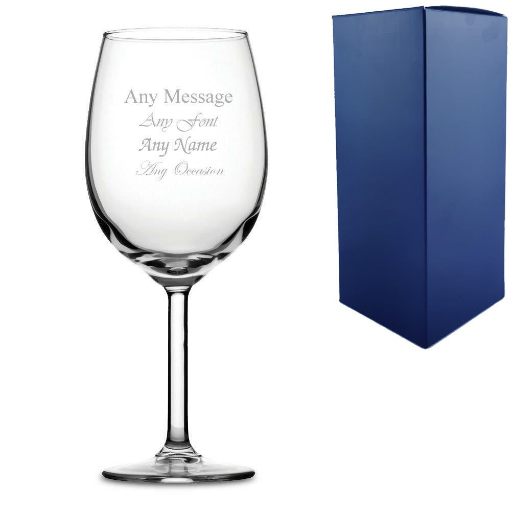 Engraved Primetime Bordeaux Wine Glass Image 2