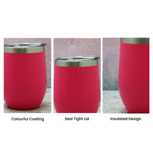 Engraved Neon Pink Insulated Travel Cup Image 7