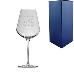 Engraved 380ml Inalto Uno Wine Glass With Gift Box Image 2