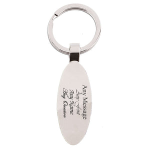 Engraved Oval Bottle Opener Keyring Image 2