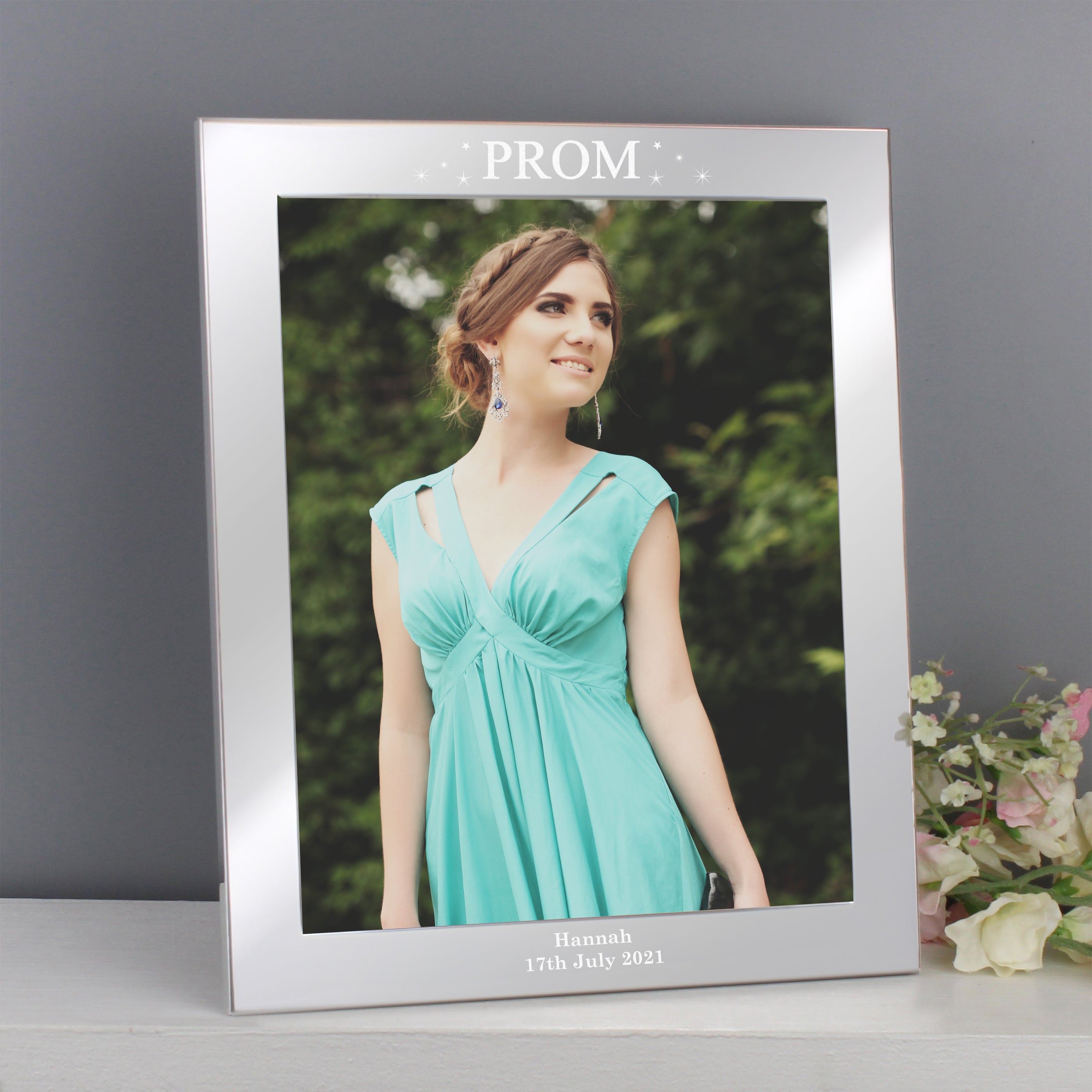 Personalised Prom Night 10x8 Silver Photo Frame