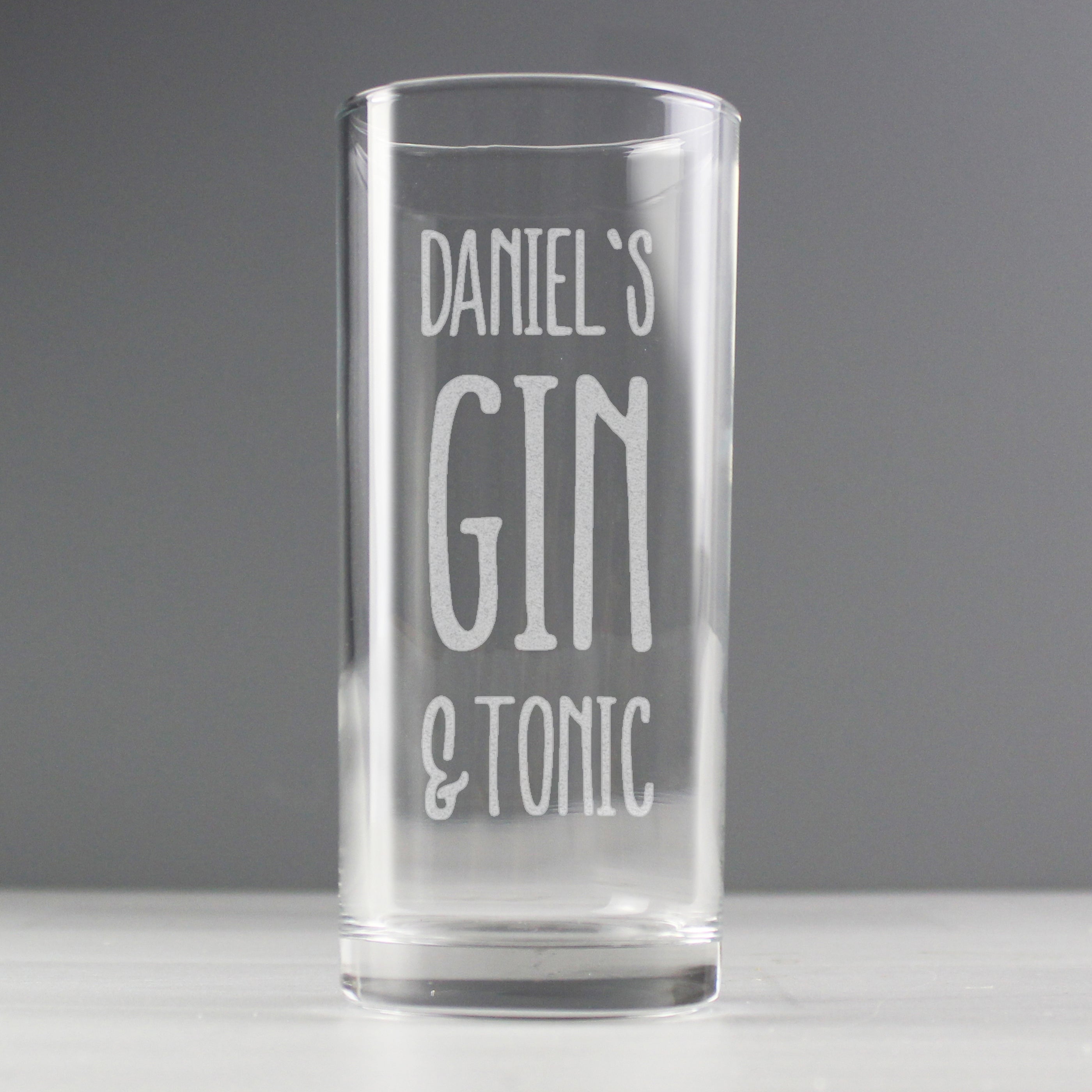 Personalised Gin & Tonic Hi Ball Glass