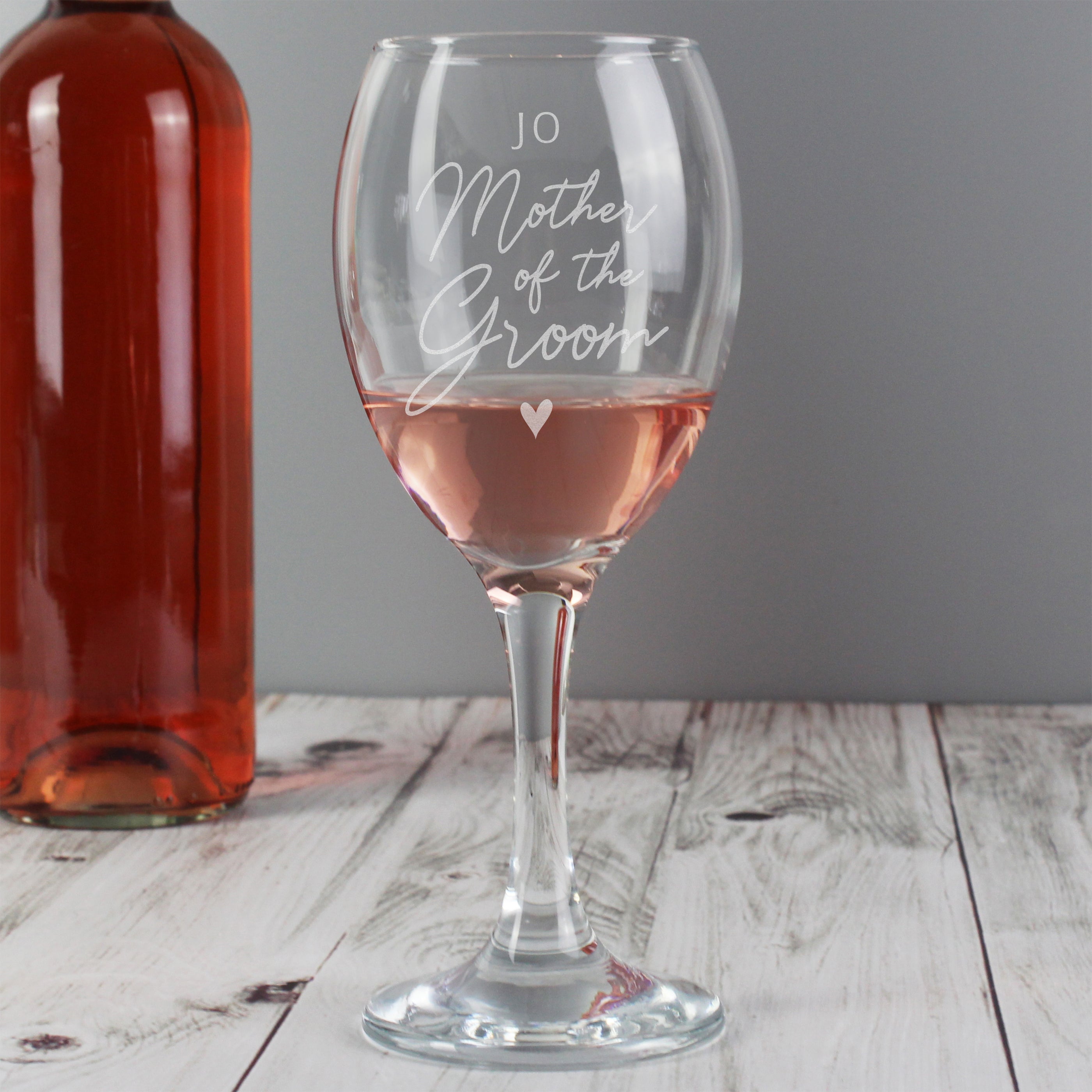 Personalised Mother of the Groom Wine Glass