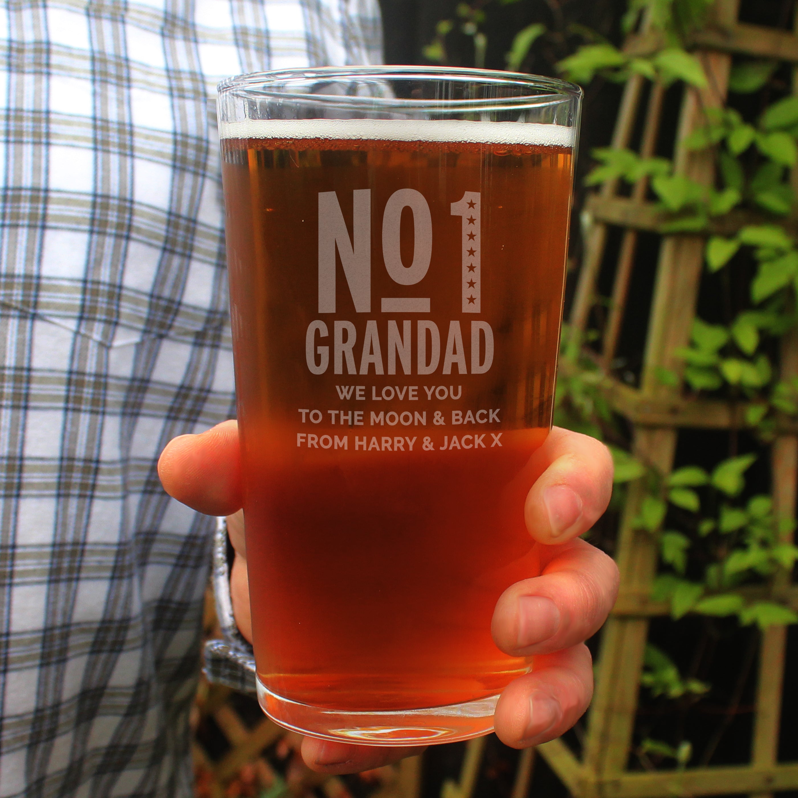 Personalised No. 1 Pint Glass