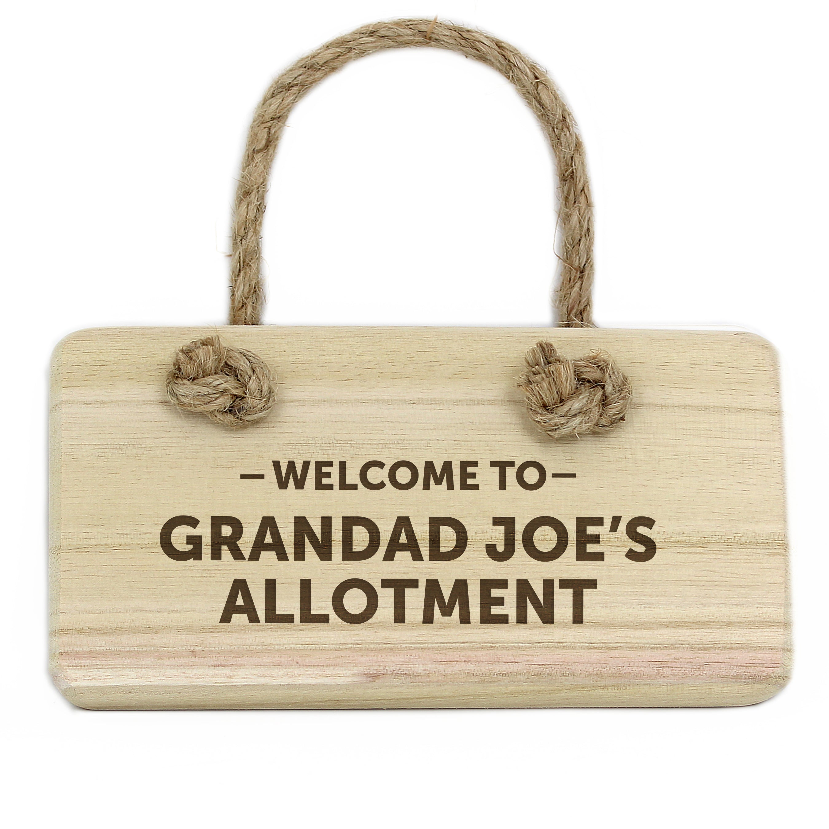 Personalised Welcome To... Wooden Sign