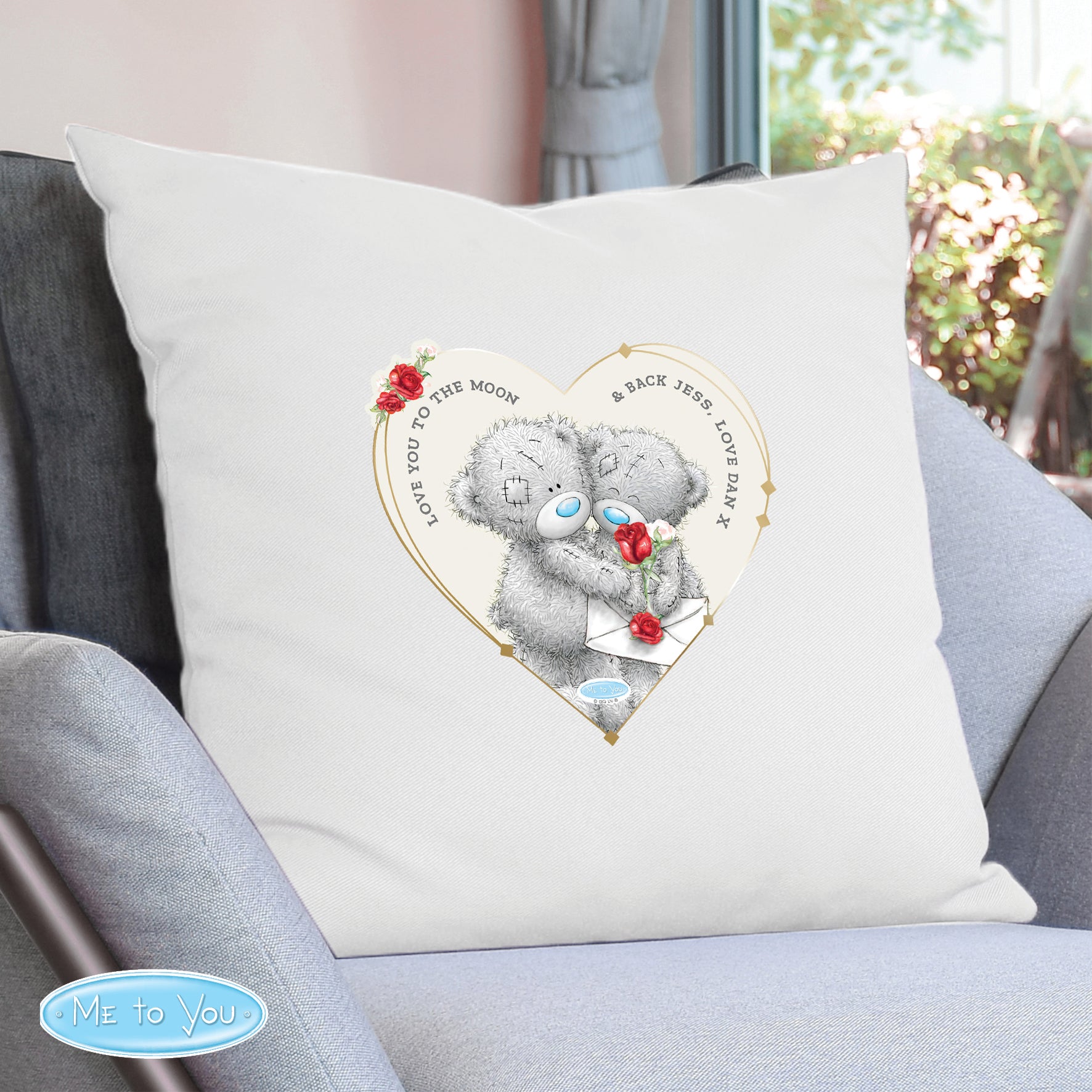 Personalised Me to You Valentine Cushion