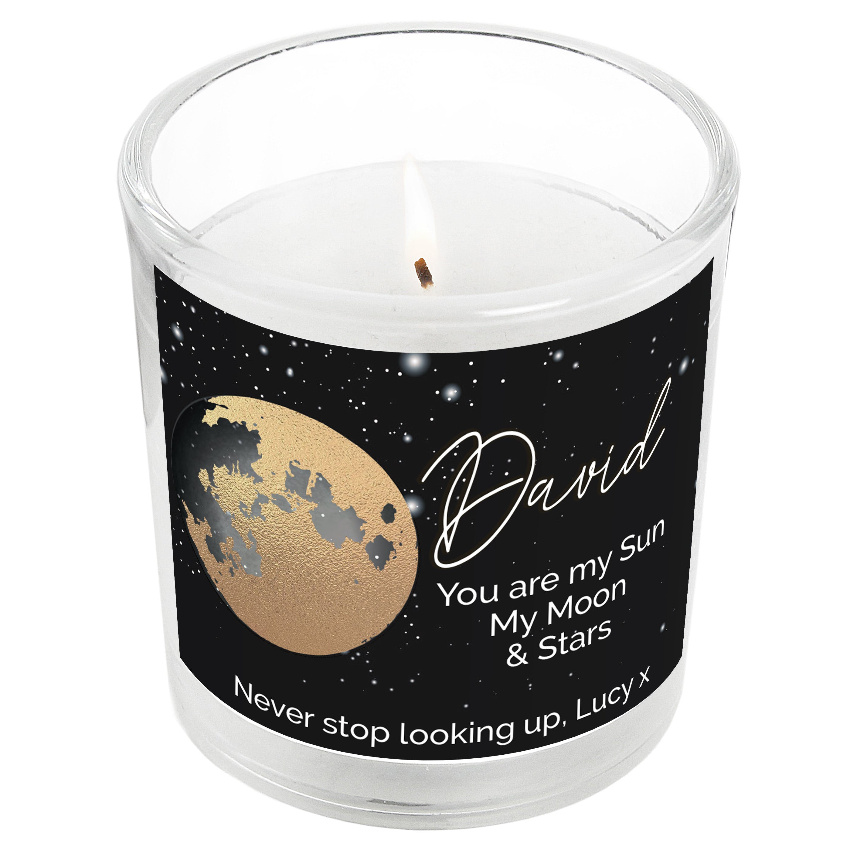 Personalised You Are My Sun My Moon Scented Jar Candle