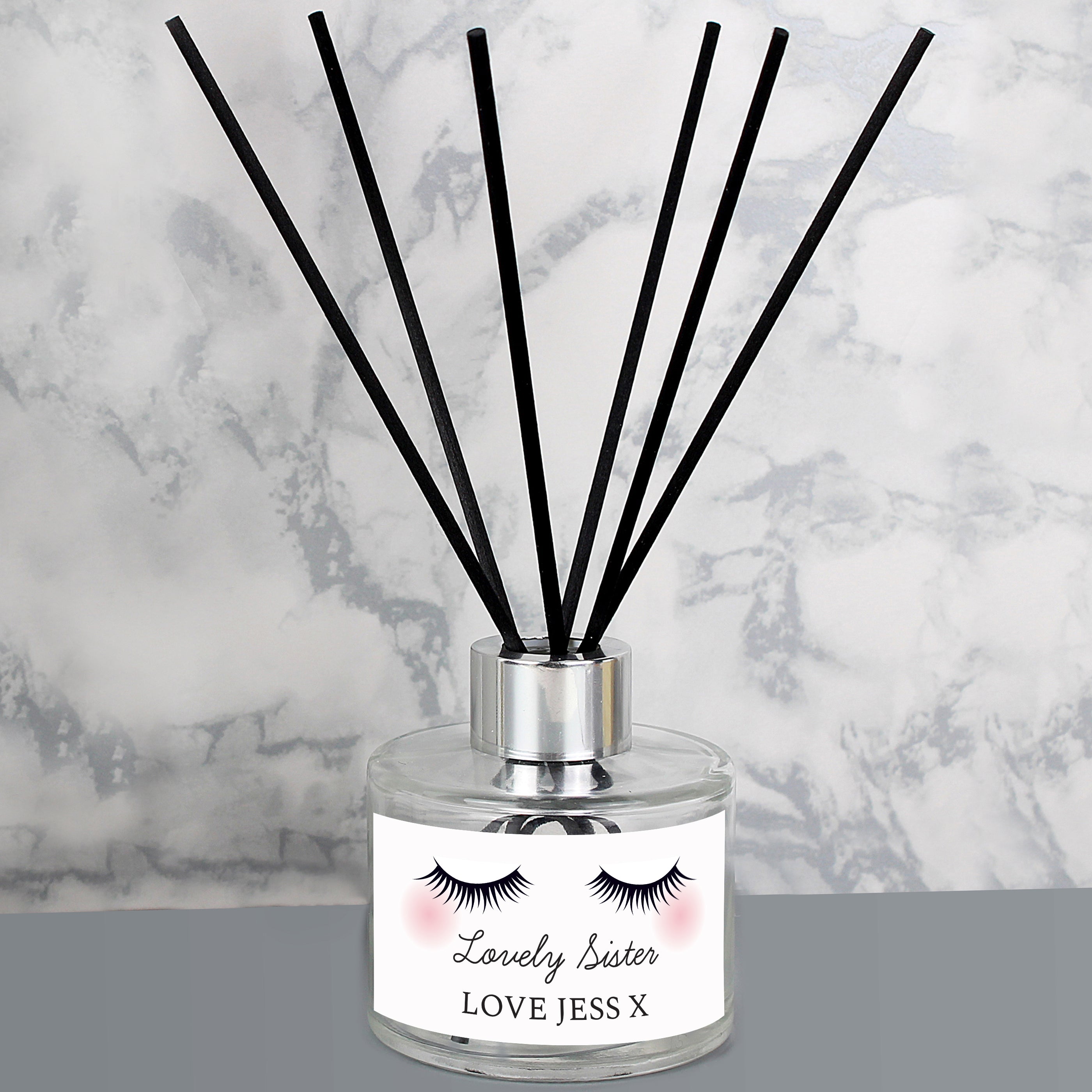 Personalised Eyelashes Reed Diffuser