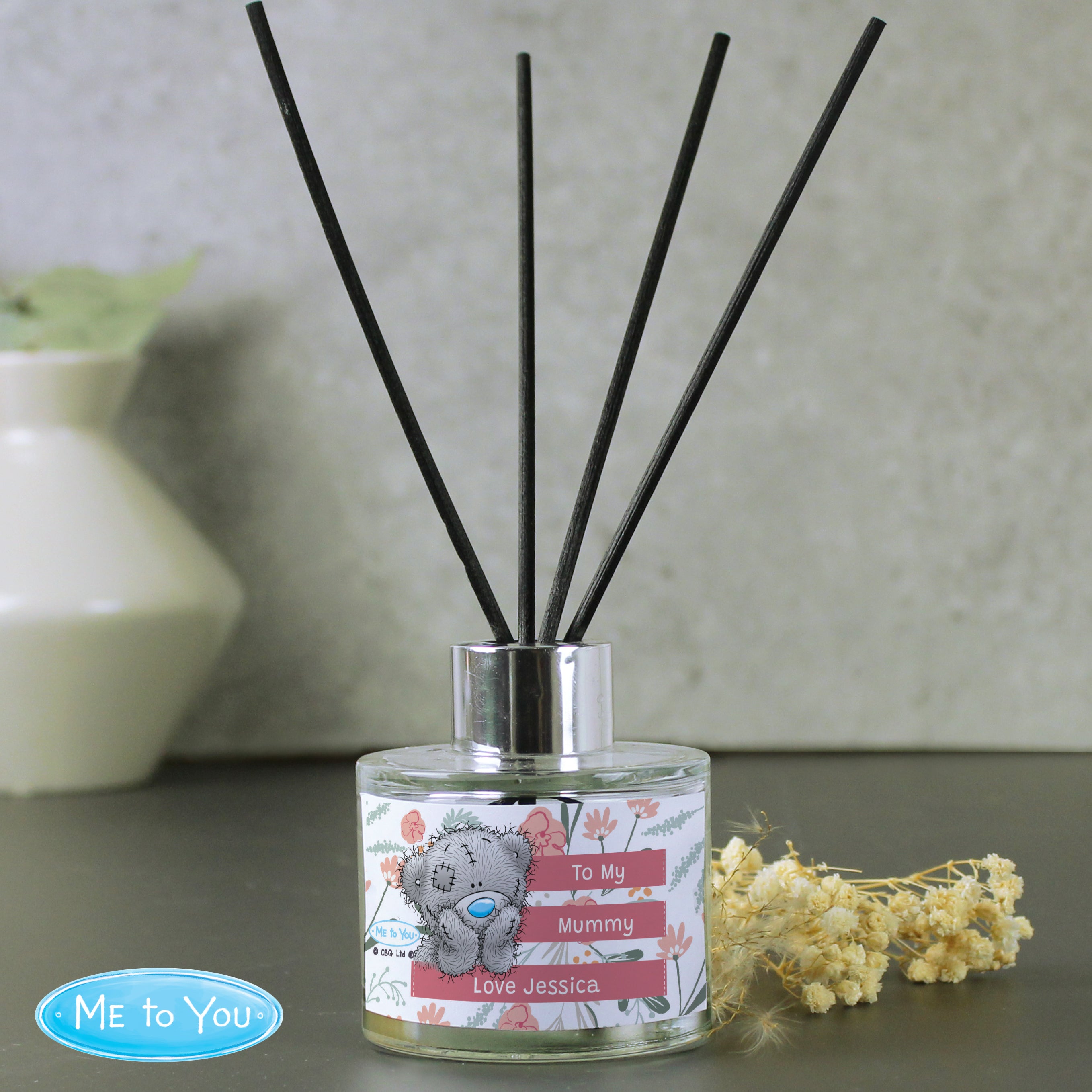 Personalised Me To You Floral Reed Diffuser