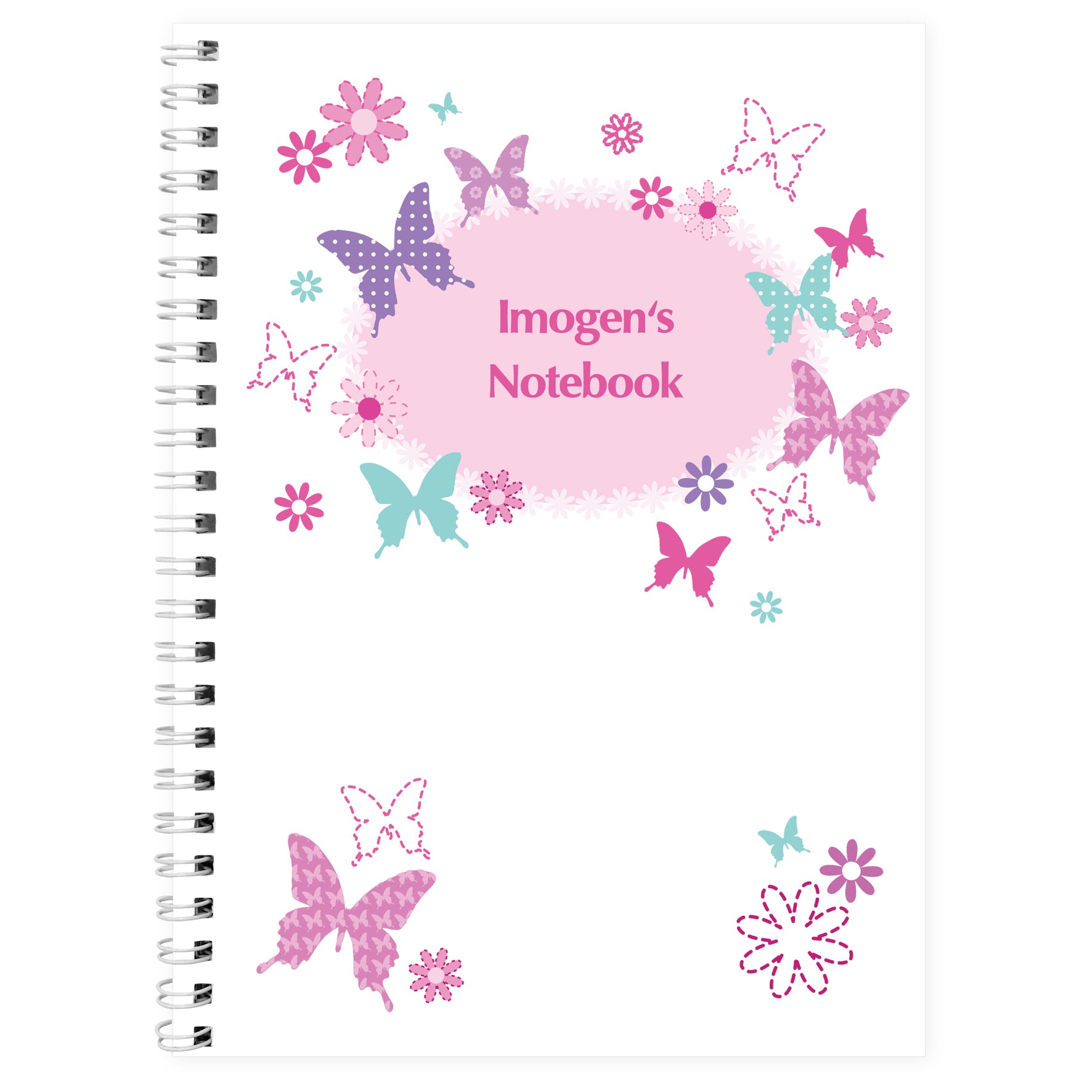 Personalised Butterfly A5 Notebook