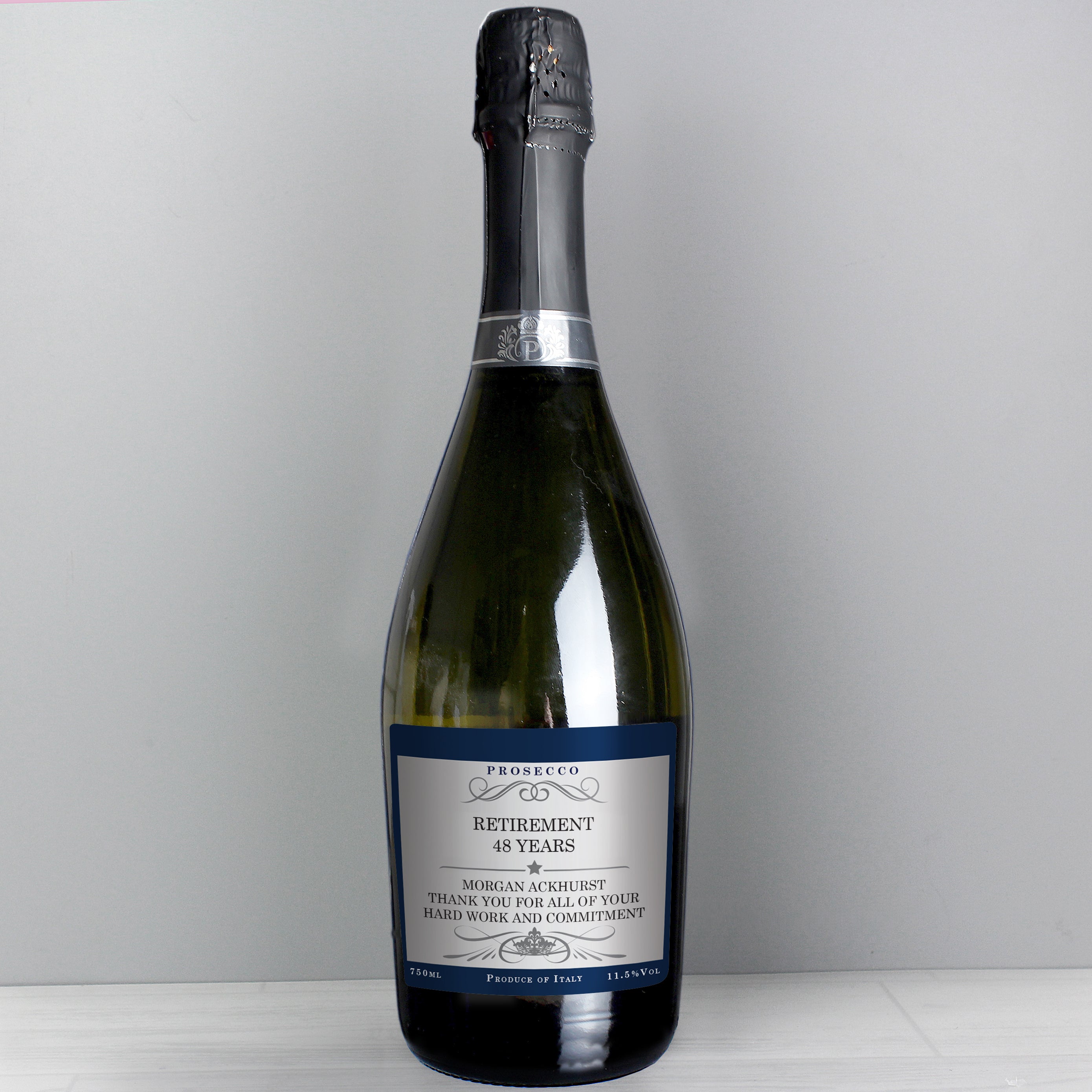 Personalised Any Message Bottle of Prosecco