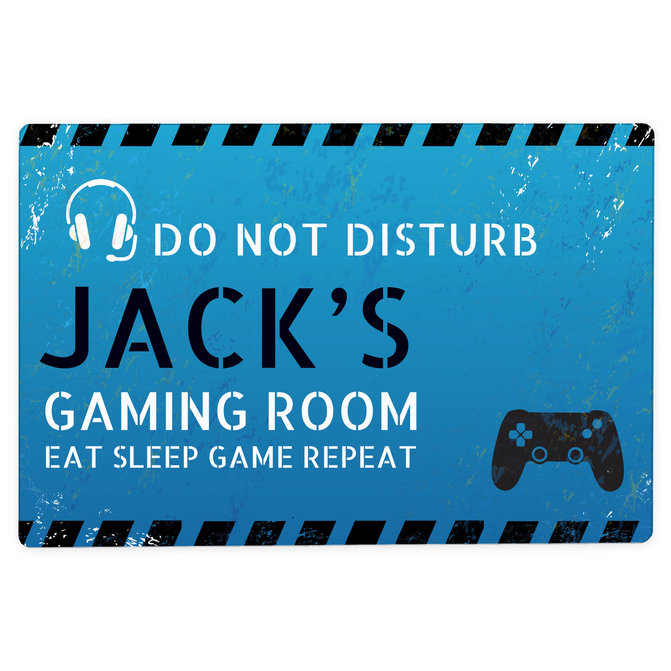 Personalised Gamer Do Not Disturb Metal Sign