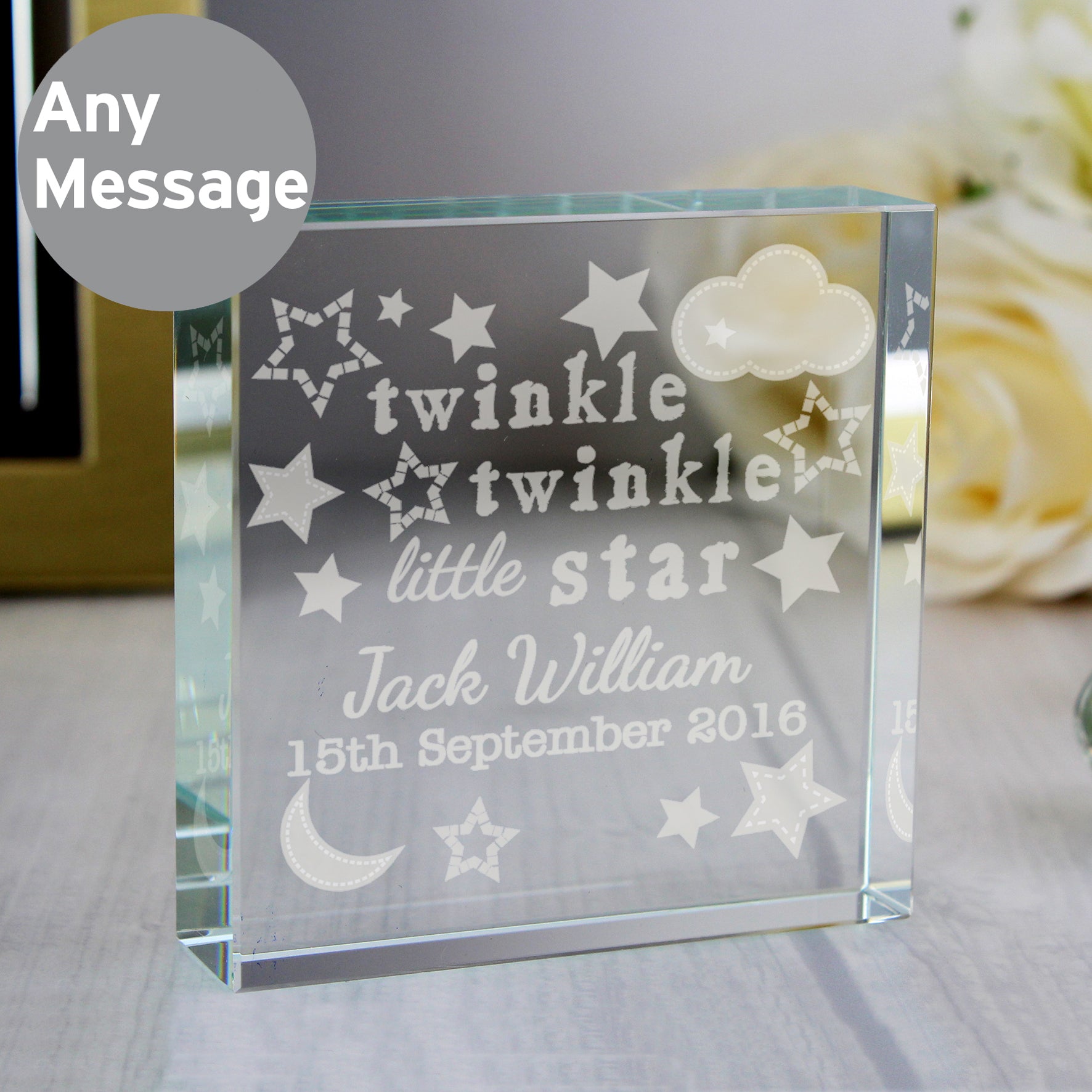 Personalised Twinkle Twinkle Crystal Token