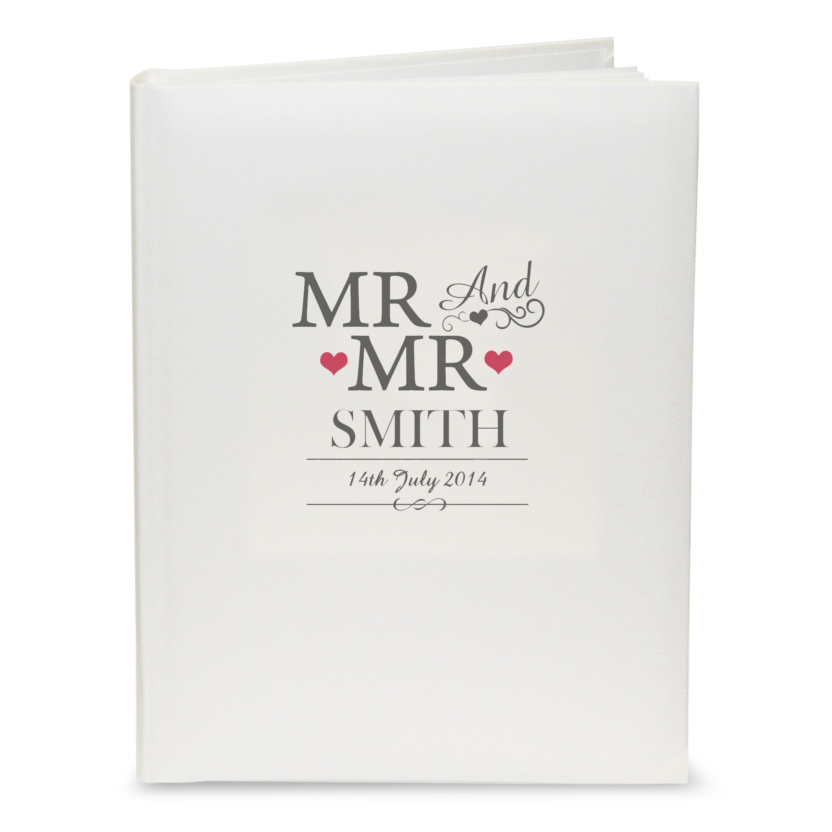 Personalised Mr & Mr Traditional Photo Album