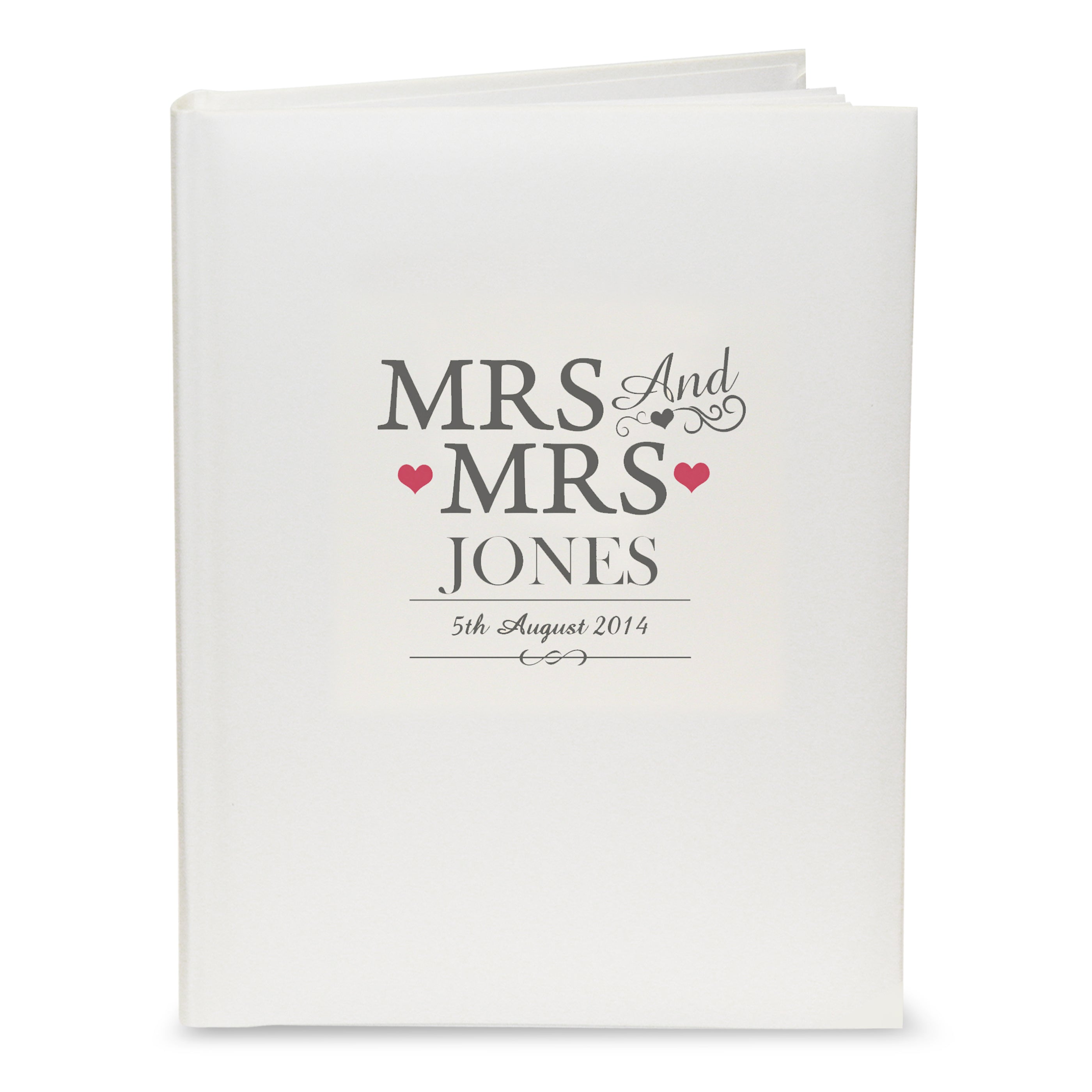 Personalised Mrs & Mrs Traditional Photo Album