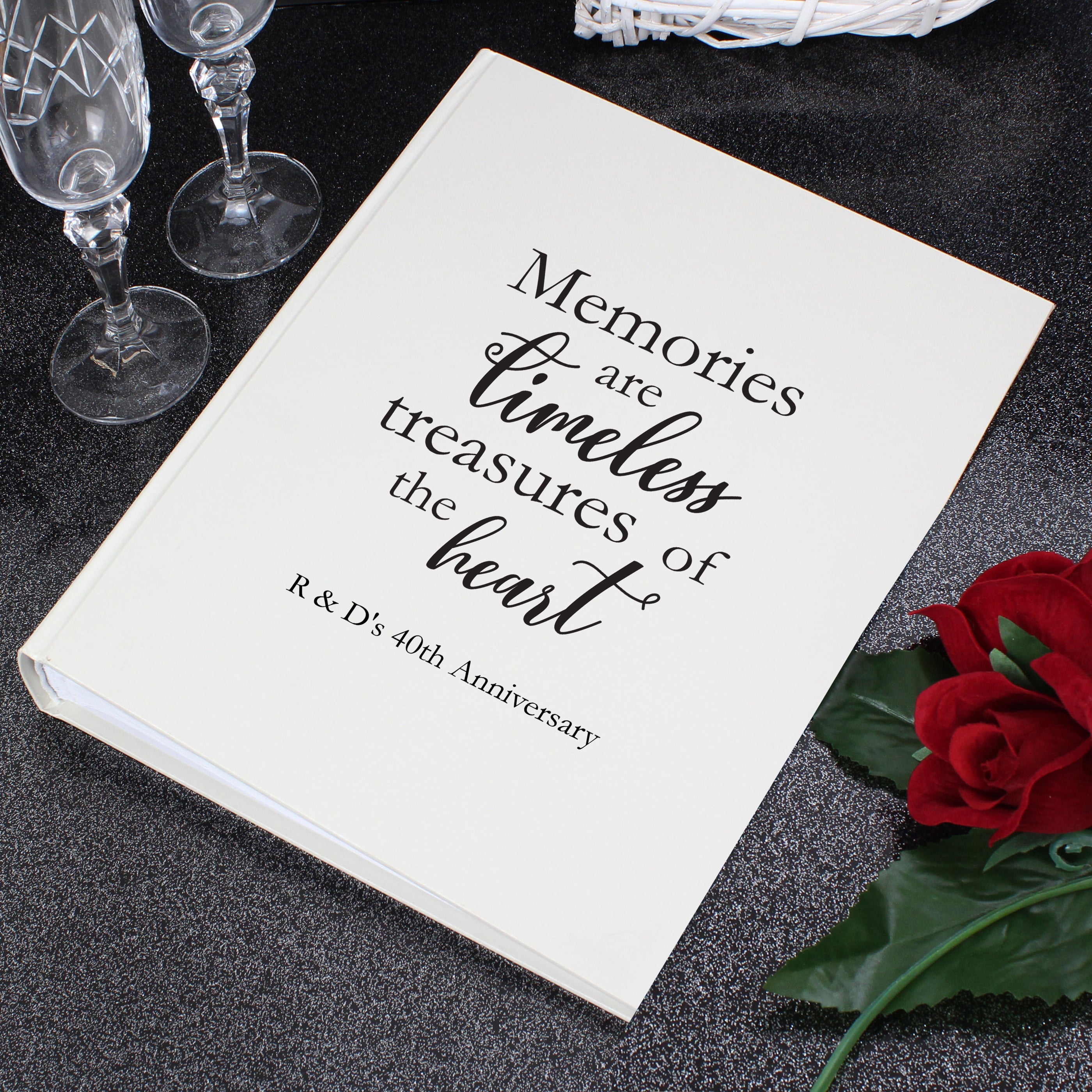 Personalised 'Memories are Timeless' Traditional Photo Album