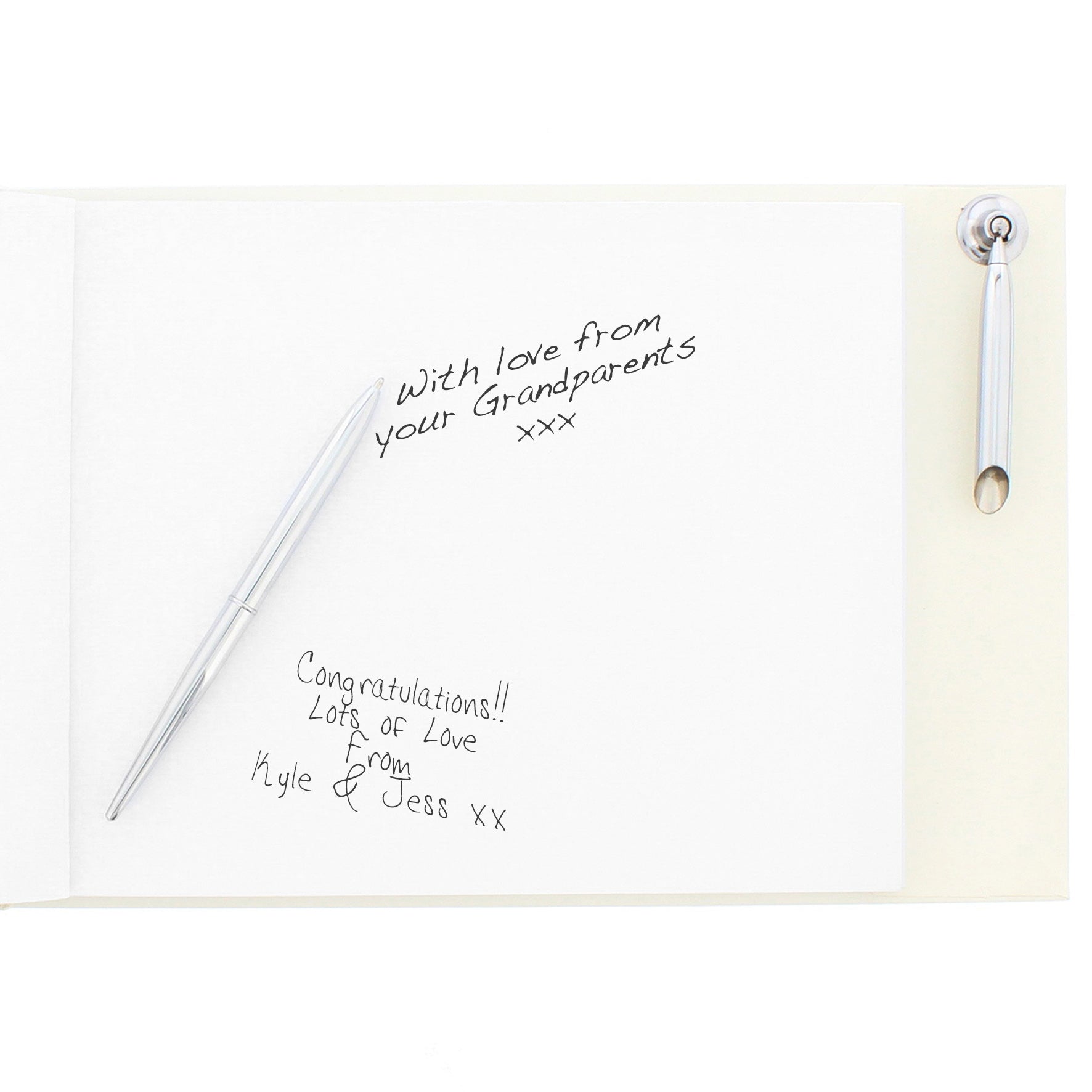 Personalised 40th Ruby Anniversary Hardback Guest Book & Pen