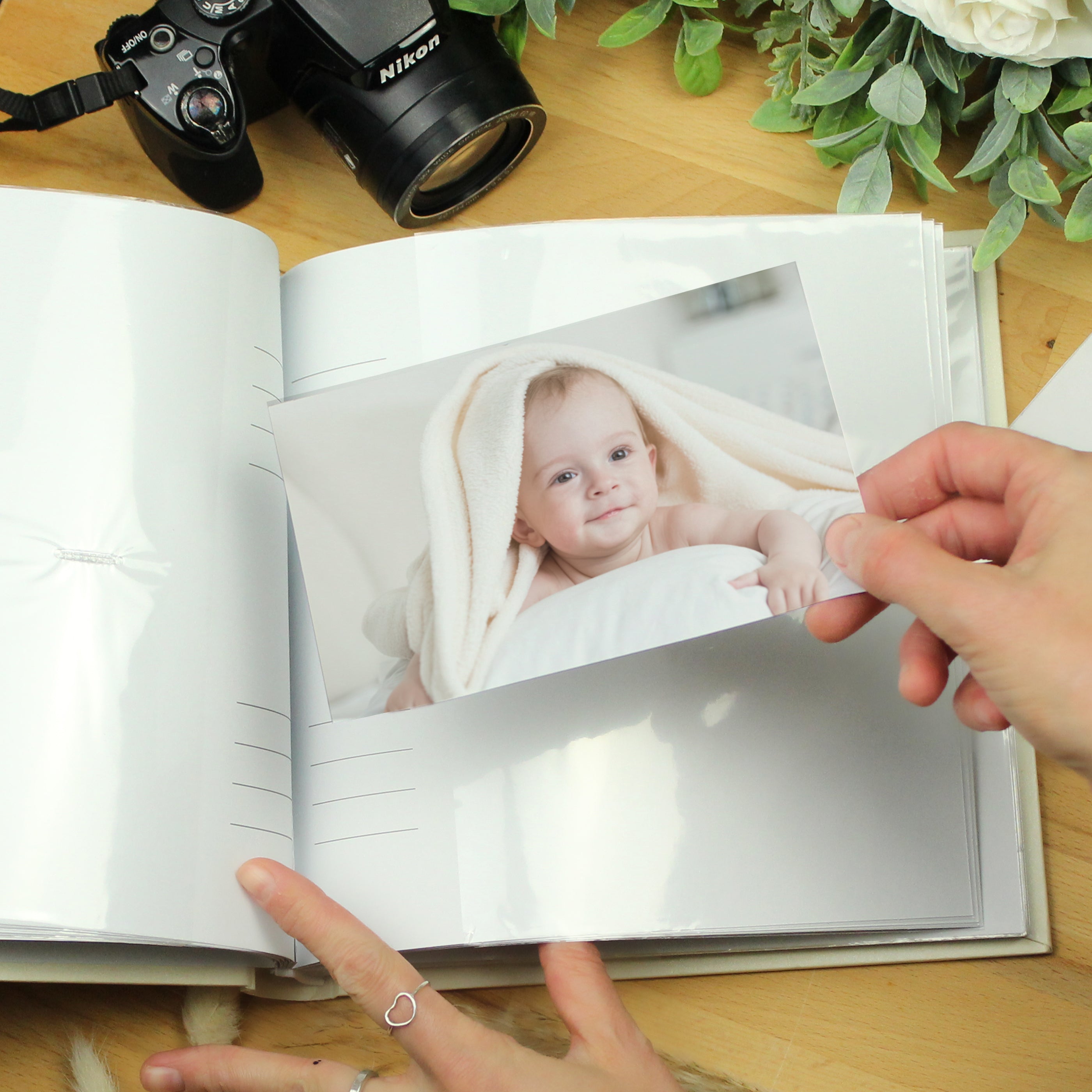 Personalised 'Truly Blessed' Christening Square Photo Album