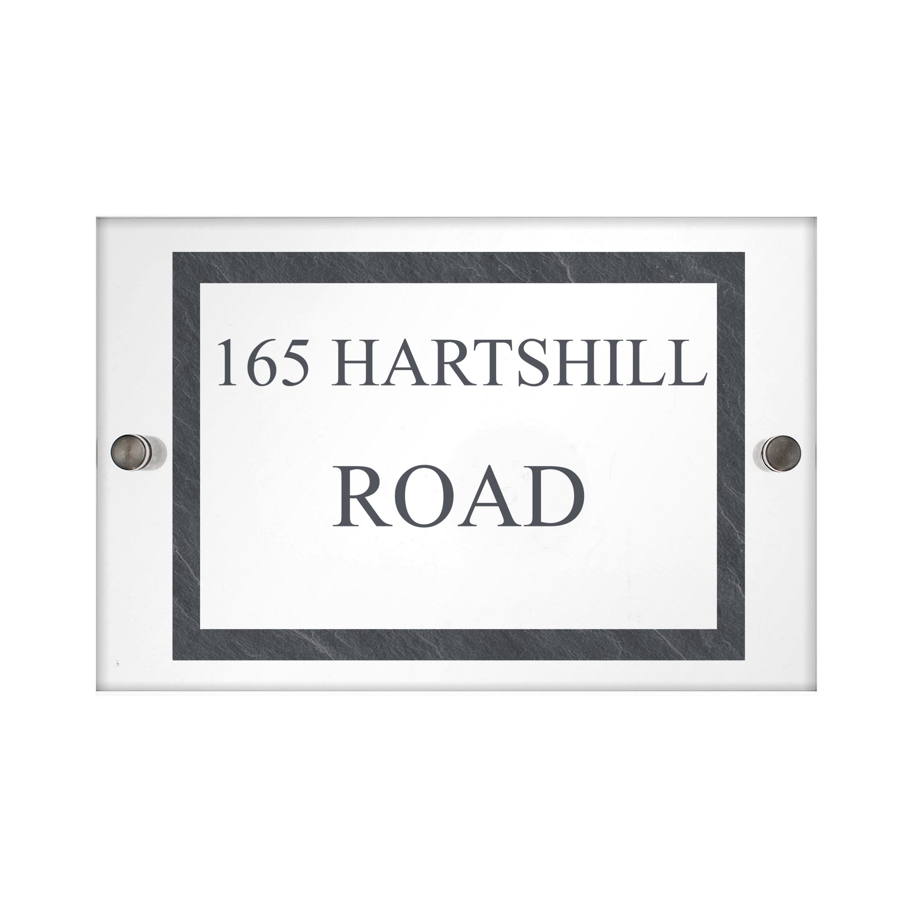 Personalised Slate Effect Acrylic House Sign