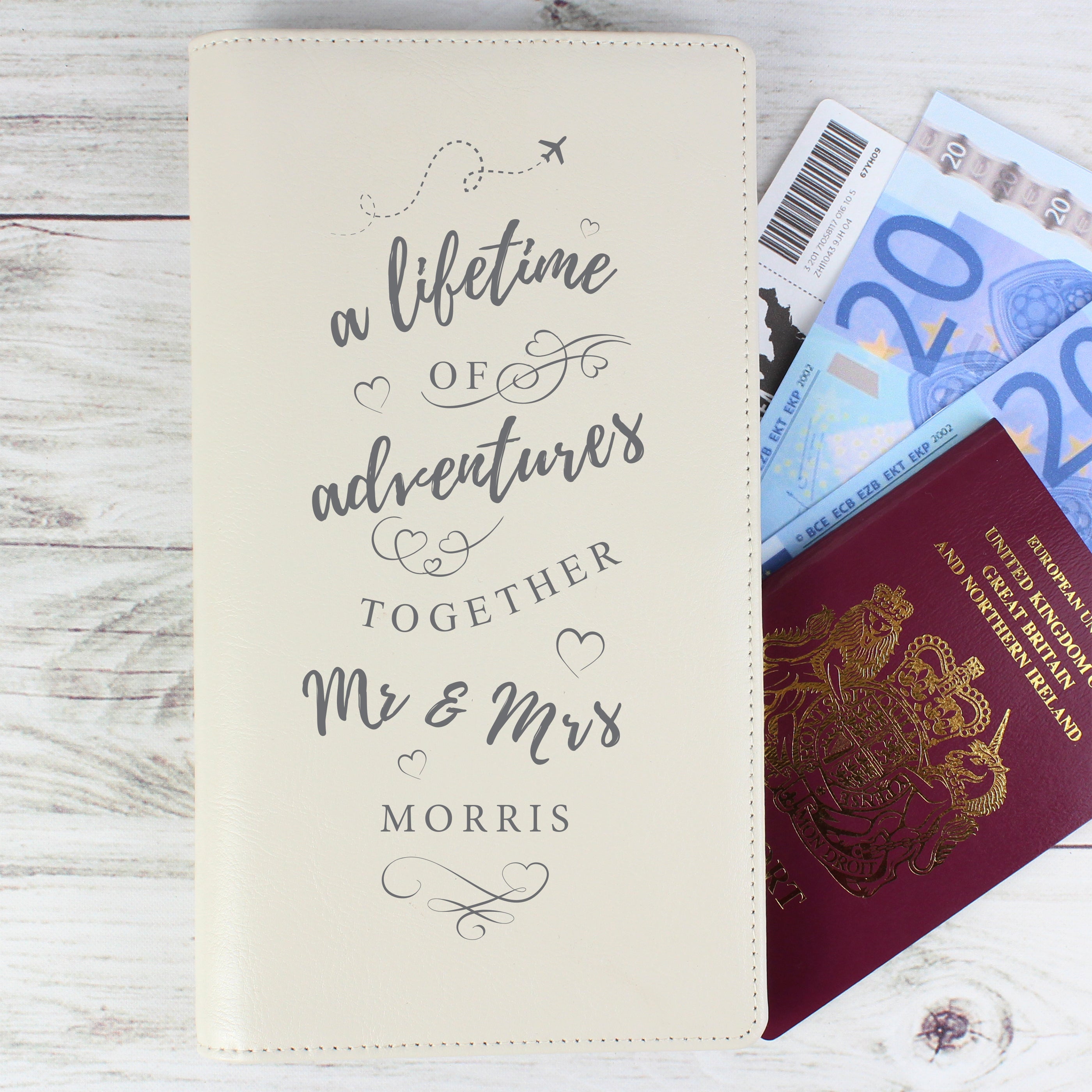 Personalised A Lifetime Of... Travel Document Holder