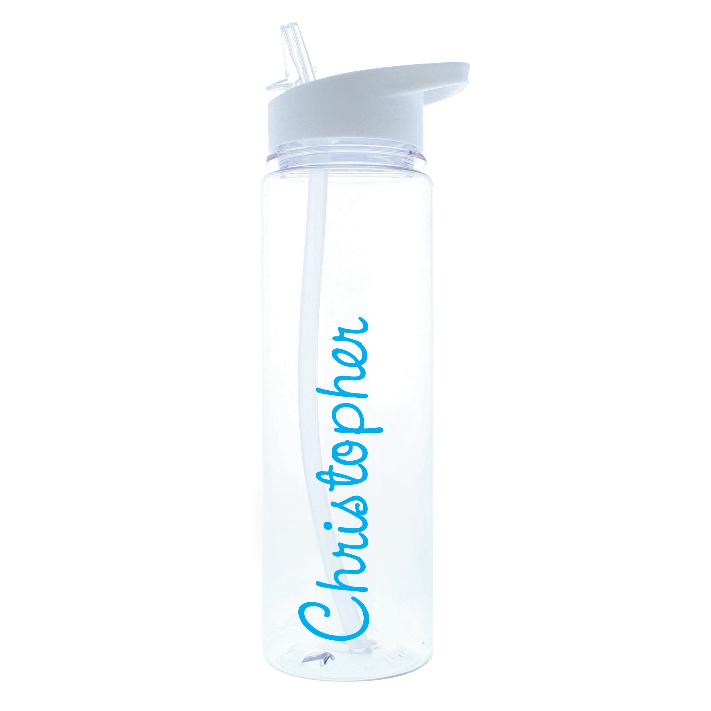 Personalised Blue Name Water Bottle